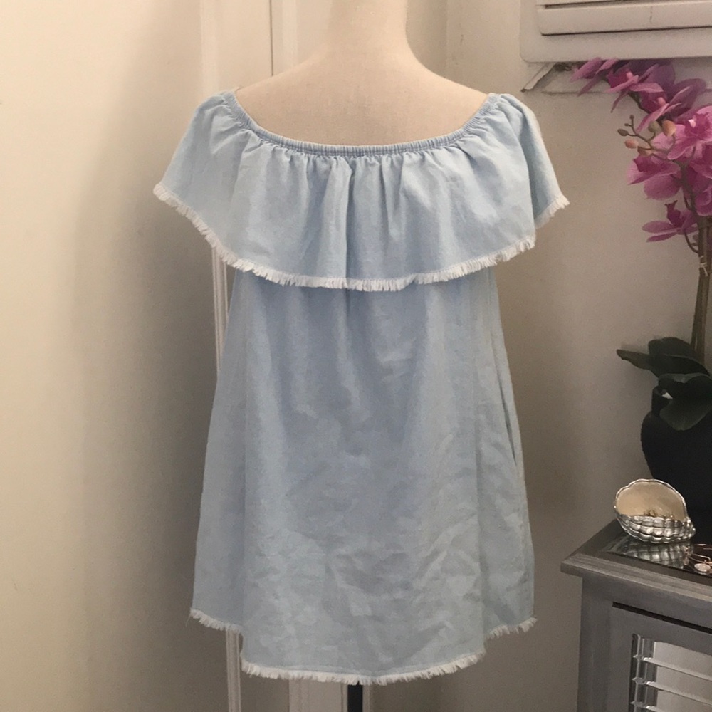 Denim blue dress - Picture 4 of 5